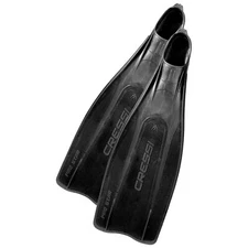 Open Box Cressi Pro Star Full Foot Fins - Black, Size: 39-40