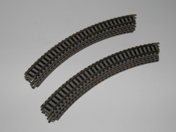 LOTE DE 10 VIAS CURVA R-1 PROFI MARCA FLEISCHMANN ESCALA N