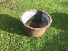Wash Tub Cauldron Laundry vintage Planter Cast Iron