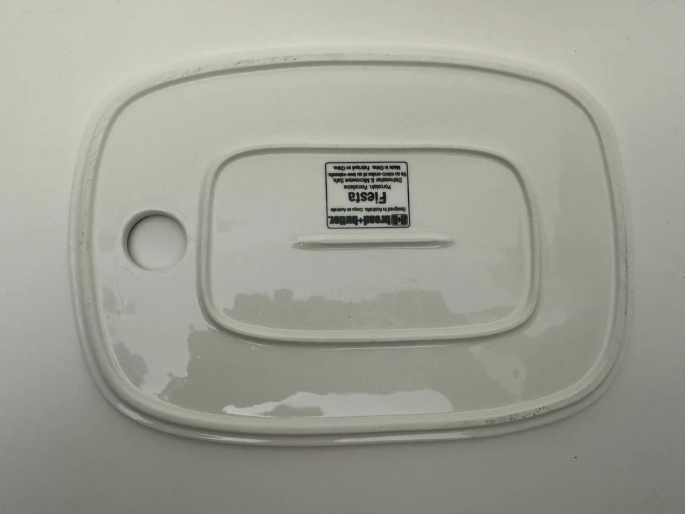 Хлеб + масло Fiesta сыр блюдо черный белый фарфор - Изображение 4 из 4