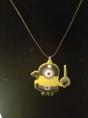 US SELLER CHILD PIRATE W/ SWORD MINION KEVIN DESPICABLE ME PENDANT & NECKLACE