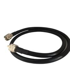 3' LMR-400 Coax Cable Assembly w/ PL-259 Connectors. USA Made Free Shipping