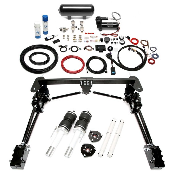 TA-TECHNIX Luft Fahrwerk MIT Airmanagement FÜR VW Caddy 3+4 11,5L Tank Schwarz-image