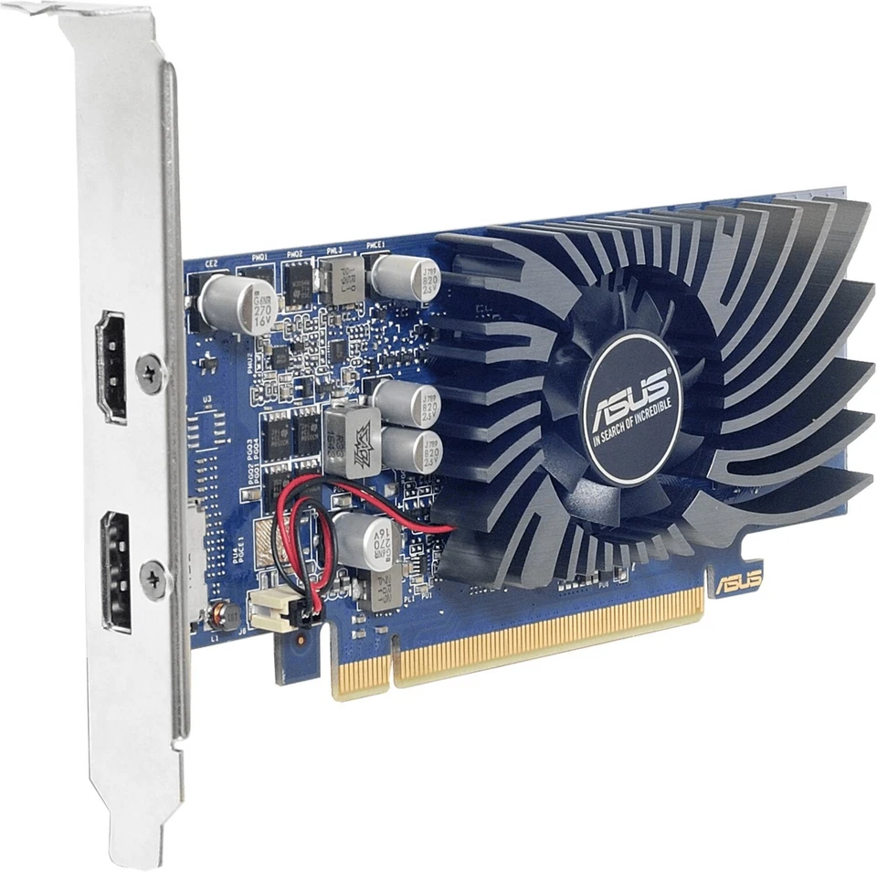 Asus Nvidia GeForce GT1030 2GB DDR5 Scheda Video LP PC GPU PCIe 3.0 Ventola - Immagine 2 di 4