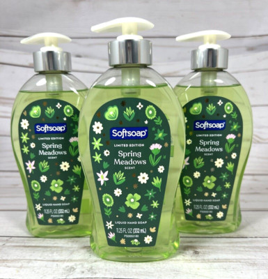 SoftSoap Spring Meadows Scent Limited Edition Liquid Hand Soap 11.25oz (3 Pack)