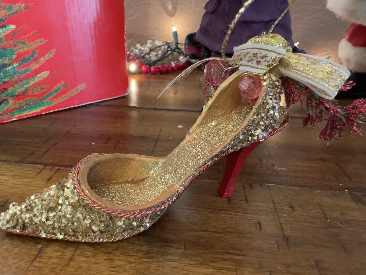 Glitter Red Bottoms Stilettos GOLD Glitter Red Bottom Shoes