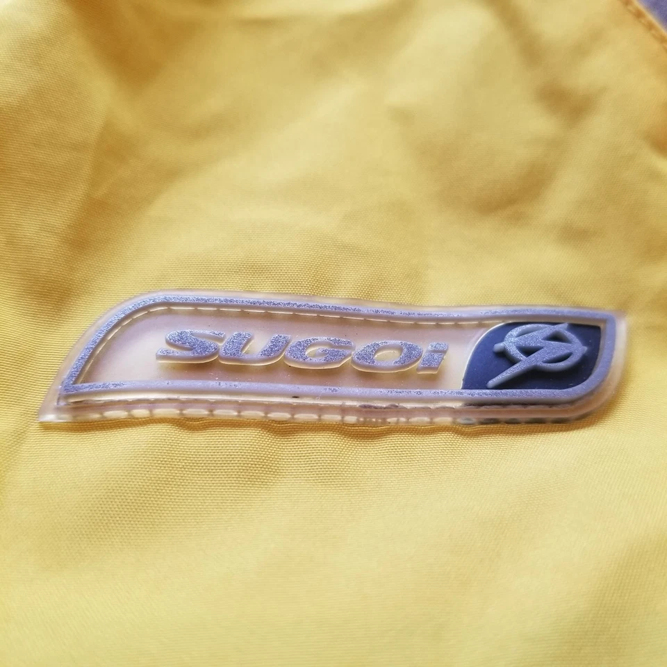 Chaleco de ciclismo para mujer Sugoi amarillo negro cremallera completa malla reflectante camiseta trasera Foto 4 de 4