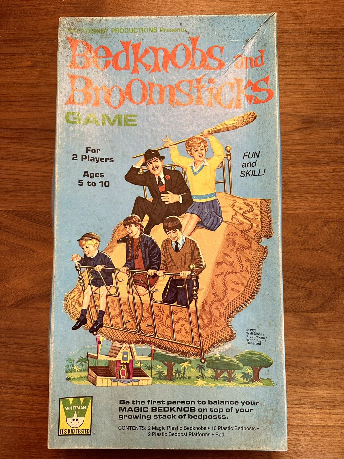 Vintage Disney Bedknobs and Broomsticks Board Game 1971 Whitman