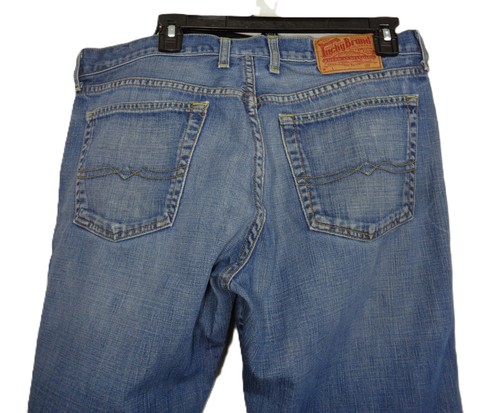 Refurbished Lucky Brand Relax Bootleg 34x30 Blue Jeans Classic Retro USA - Picture 8 of 20