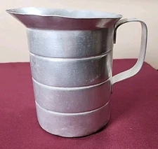 Vtg Dura Ware New York #752 Commercial Kitchen Pitcher 2 Quart Capacity Aluminum