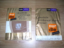 nur die * GOLD *  Nylonstrümpfe " 20den " Gr. 9 " für Nylons Strapse Hüfthalter