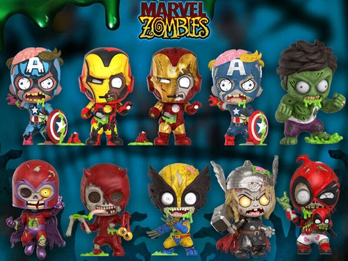 Hot Toys 11 Estilos Marvel Zombie Wolverine Deadpool Iron Man Thor COSBABY