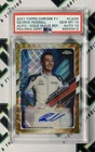 2021 Topps Chrome F1 George Russell GOLD WAVE AUTO /50 GEM MINT PSA 10 AUTO 10