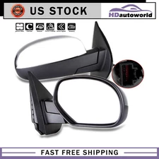 Chrome Mirror For 07-13 Chevy GMC RH Power Fold Heated Puddle Lamp Signal Memory