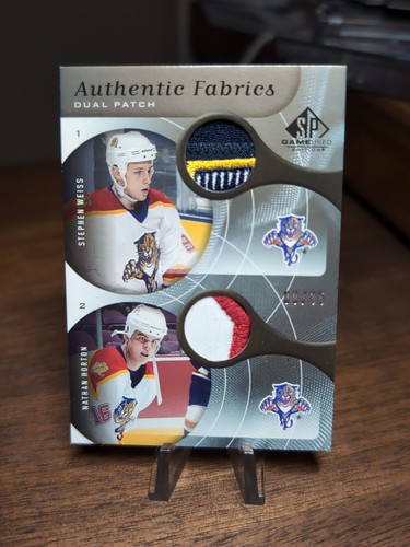 2005-06 SP Game Used Edition /35 Stephen Weiss Nathan Horton #AP2-WH Dual Patch