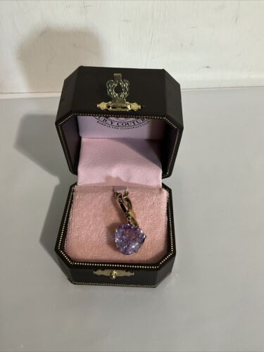 Juicy Couture herzförmige facettierte Steintasche Charm Neu mit Etikett