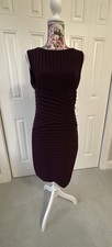 Calvin Klein Women’s Sleeveless Sheath Dress In Eggplant, Size 10 Petite