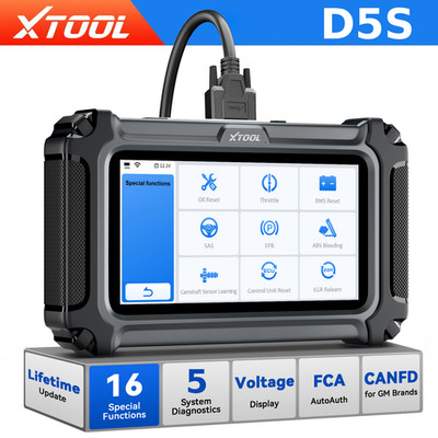 2026 XTOOL D5S OBD2 Scanner Car Diagnostic Tool 16+ Reset ECM TCM ABS SRS EPB