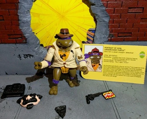 TMNT TEENAGE MUTANT NINJA TURTLES 1990 UNDERCOVER DON NM COND 100% COMPLETE
