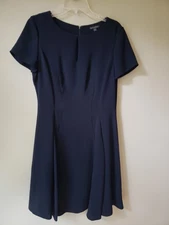NEW WITH TAG Brooks Brothers Fit  & Flare Navy Blue Dress - Size 8