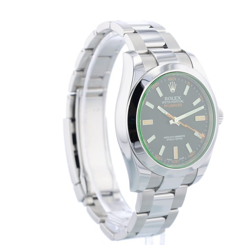 Rolex Milgauss 116400GV 40 mm Black Dial Stainless Steel 2014 Box & Papers - Picture 5 of 13