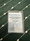 Aaron Judge 17 Topps Finest Auto Redemption Card (redeemed) Refractor Parallel