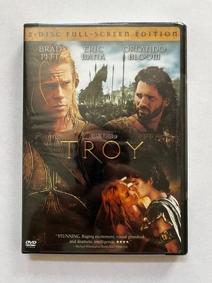 Troy DVD 2004 2-Disc Full-Screen Edition Brad Pitt Eric Bana Orlando Bloom