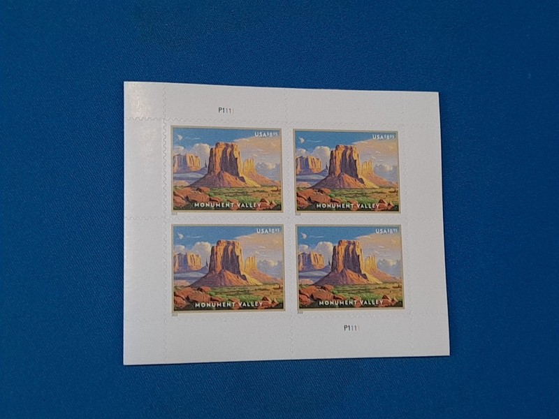US Stamps 2022 Monument Valley $8.95 * 4 Block Sheet  MNH