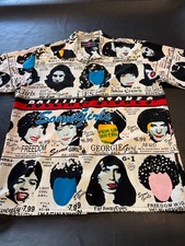 Rolling Stones Some Girls Album Original Dragonfly Button Up Shirt NWOT