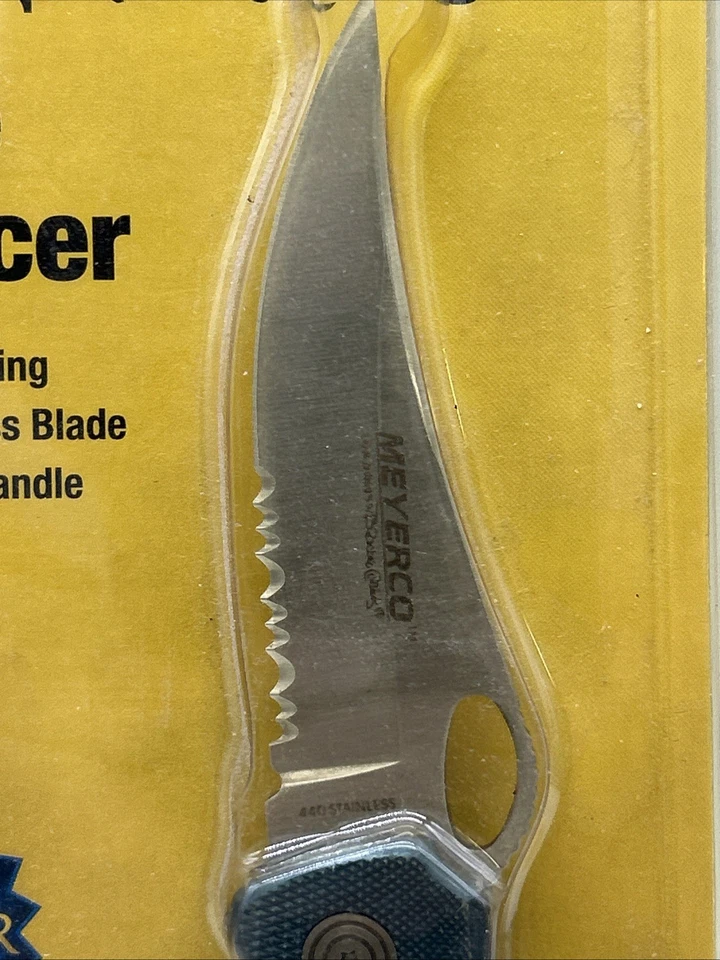 Cuchillo Plegable Meyerco Blackie Collins Grande Azul Corredor Camping Caza Combo Bla Foto 2 de 4