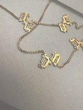 Unique Musical Shape Of A 18k Yellow Chain With Stamped On Of750 , 8.69 Grams