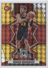2021 Panini Mosaic Choice Fusion Red & Yellow Prizm 63/88 Bogdan Bogdanovic 5ub