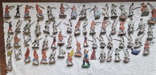 Lot of 60 Vintage Tin Flats Figures