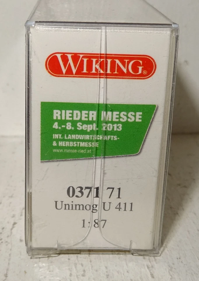 Wiking MB Unimog U 411 Alpenhof Rieder Messe 2013 0371 71 1:87 OVP (BS67) - Bild 3 von 4