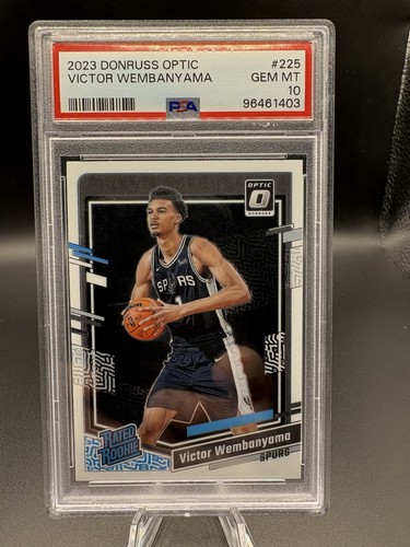 2023-24 Donruss Optic‼️VICTOR WEMBANYAMA‼️RR RC #225-PSA 10 GEM MT