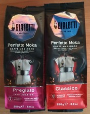 BIALETTI Perfetto Moka caffè macinato PREGIATO da 250 gr. e CLASSICO da 250 gr. 