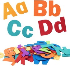 CHEFAN Felt Letters Alphabet for Kids, Precut Story Pieces, 104 small, White
