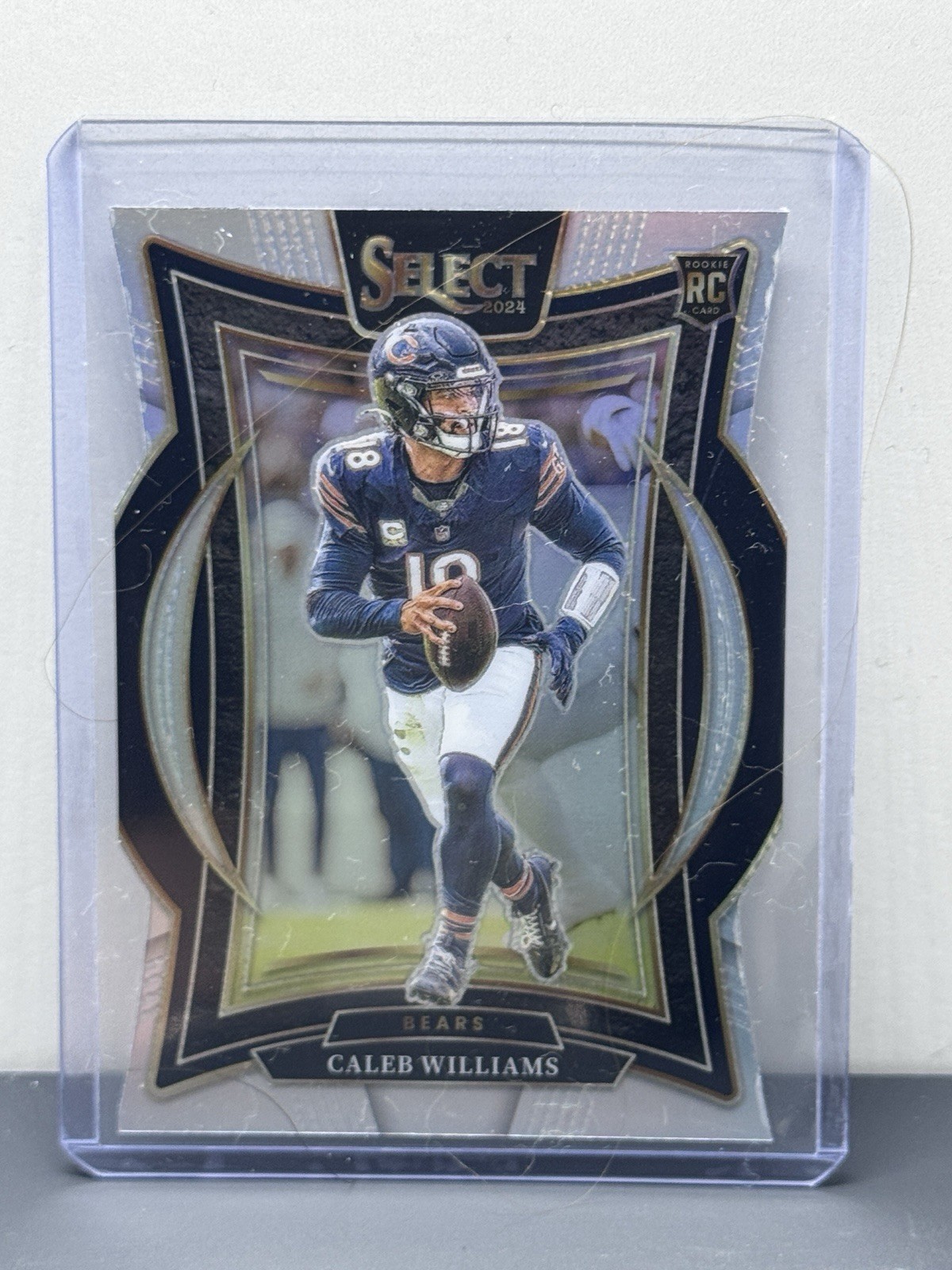 Caleb Williams - 2024 Panini Select - Concourse #25 Silver Prizm Die-Cut (RC)