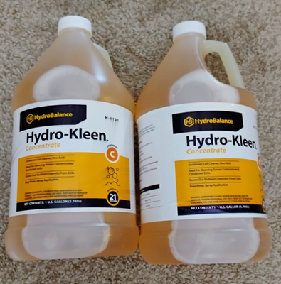 #ad #ad 2 x Hydro Kleen concentrate condenser coil cleaner H 1101 gallon HYDROBLANCE NEW $80.00