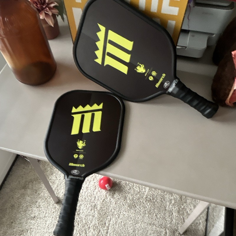 Monarch Melee Pickleball Paddle Set 2-Pack Racquets Black/Yellow