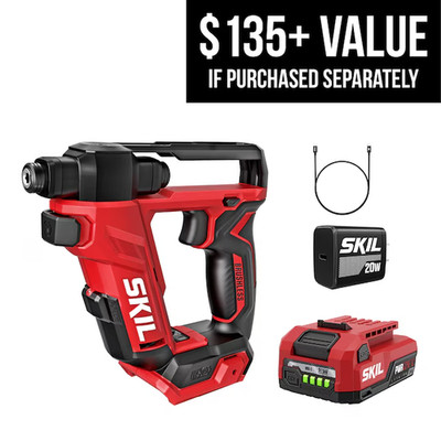 SKIL 12V / 20V PWRCORE Brushless Flip Drill, Driver + Driller in one, DL6300D-11