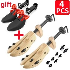 4PCS Professional Wooden Shoe Stretcher 2Way Adjustable Men Women 9.5 to 13.5