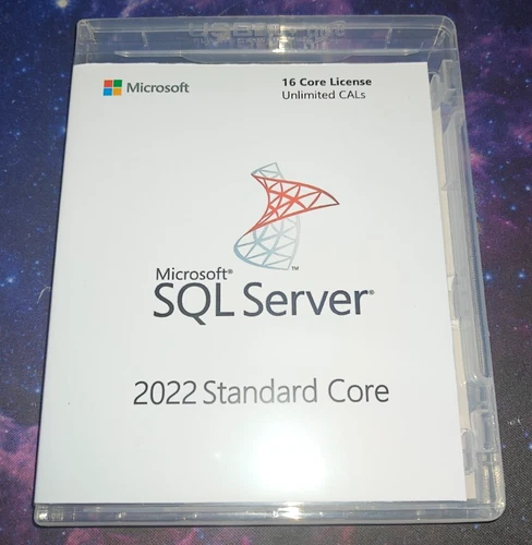 SQL Server 2022 Standard Core Edition, 16 Core License, Unlimited CALs
