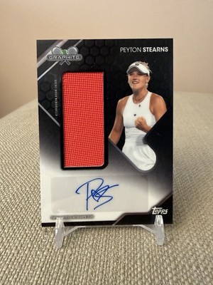 2026 Topps Graphite Tennis Peyton Stearns Graphite Sig Auto Relic