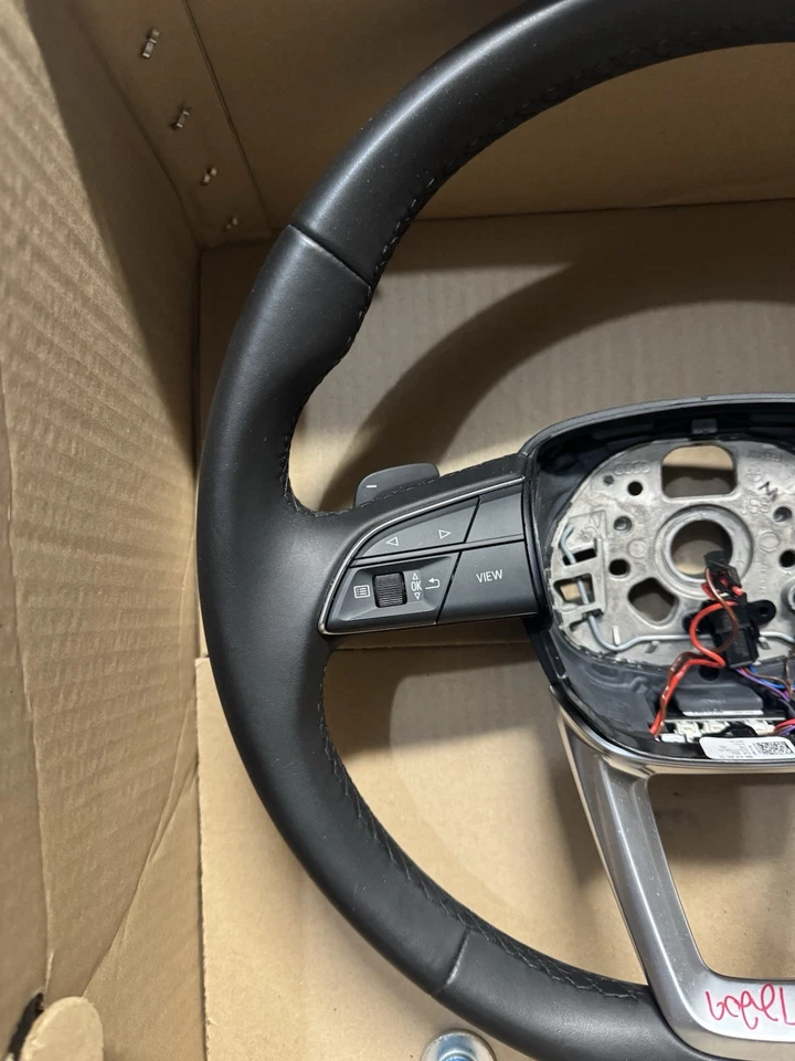 2021 2022 2023 Audi Q5 SQ5 Steering Wheel Black Aluminum OEM 80A-419-091-CM-MJM - Image 3 of 4