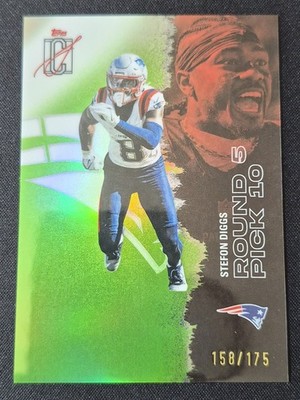 2025 Topps Signature Class Stefon Diggs Round 5 Pick 10 #89 /175 Patriots
