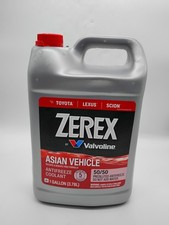Zerex Asian Vehicle Red Antifreeze Coolant 5050 Prediluted Ready Use 1 Gallon