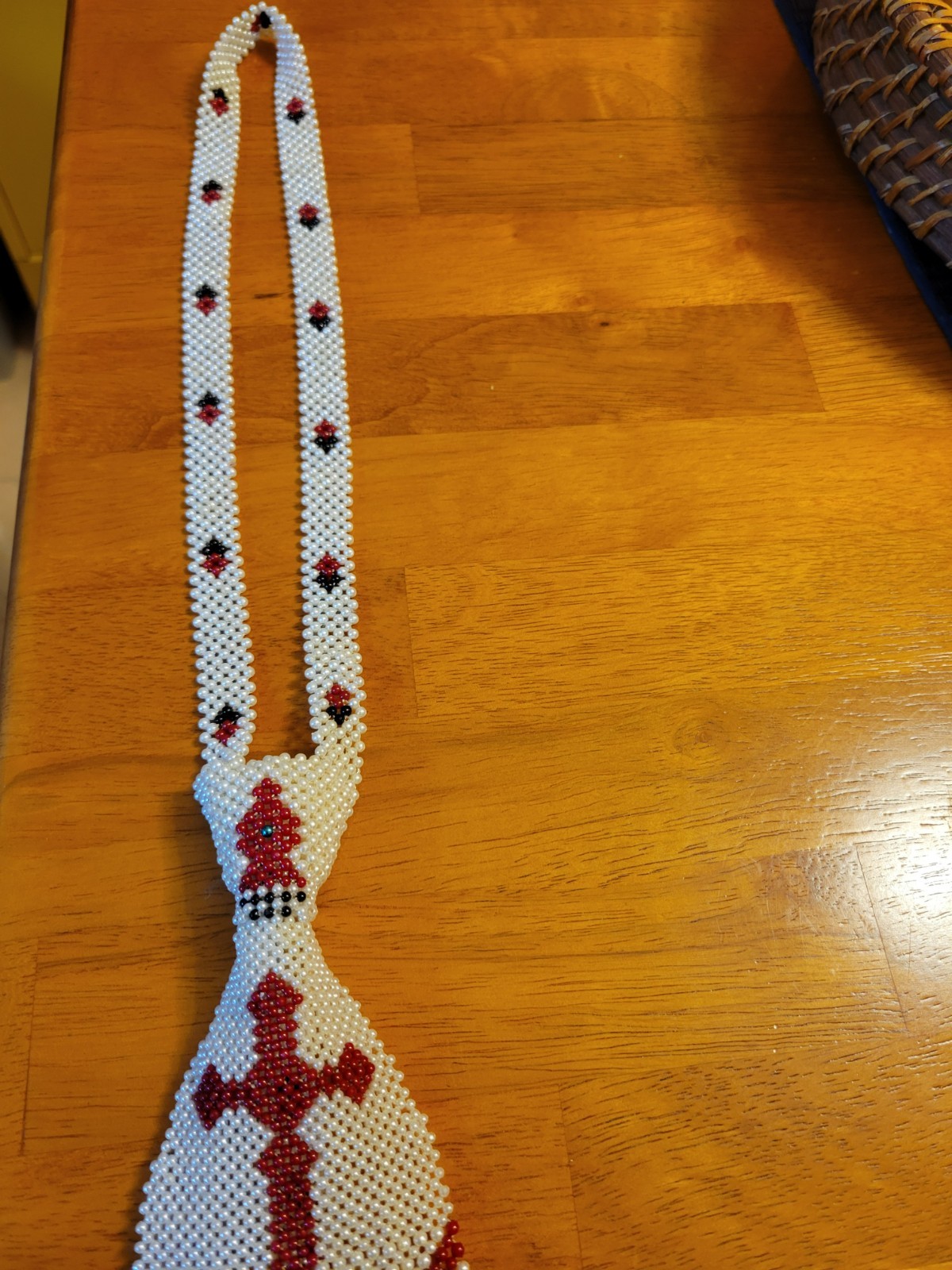 NATIVE AMERICAN Thunderbird Design Hand beaded Ne… - image 3