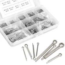 420pcs Stainless Steel Cotter Pin Split Pins Assortment Kit Straight Hairpin