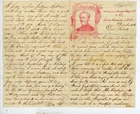 Civil War Patriotic Lettersheet Used with letter Gen Dix image